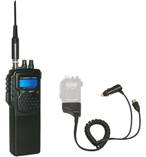 AE 2990,CB-Handfunk inkl.Kfz-Mobilhalter AM/FM/SSB