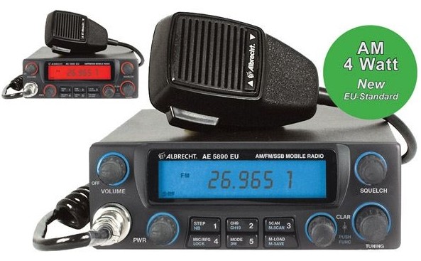 ALBRECHT AE 5890 EU,CB Mobil,Multi 4 Watt AM/FM, 12 Watt SSB