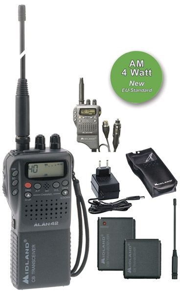 Alan 42 Multi CB Handgerät 40 Kanäle FM 4Watt