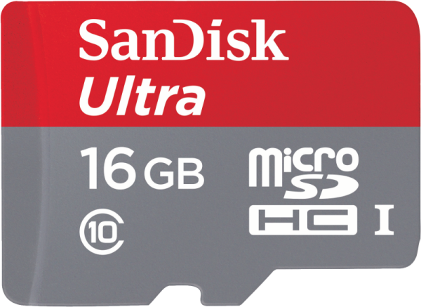 Sandisk Ultra Android microSDHC 16GB + SD Adapter + Memory Zone