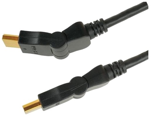 HDMI A ST to ST 3m gewinkelt vergoldete Steckkontakte