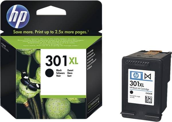 HP 301 XL Tintenpatrone Black CH563EE