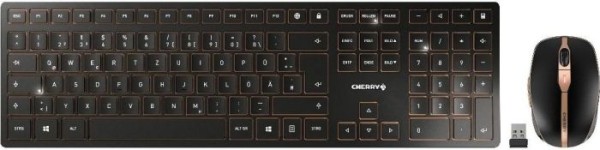 Cherry Desktop DW 9000 deutsches Layout SLIM Wlan AES und Bluetooth black